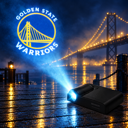 Court Beam Golden State door light projection